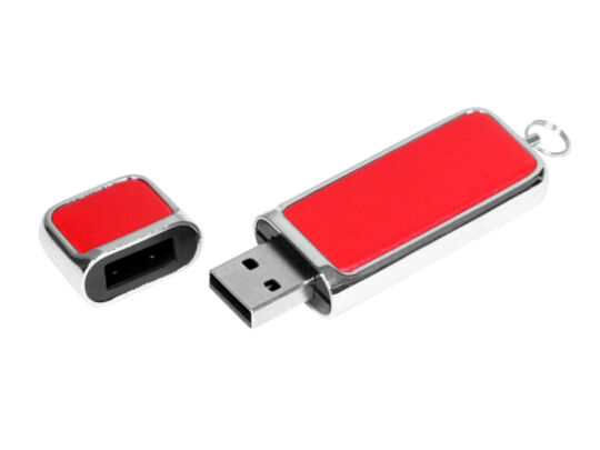 USB 3.0- флешка на 32 Гб компактной формы, красный/серебристый