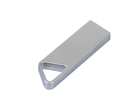 USB 2.0-флешка на 512 Мбайт с мини чипом и отверстием для цепочки, серебристый