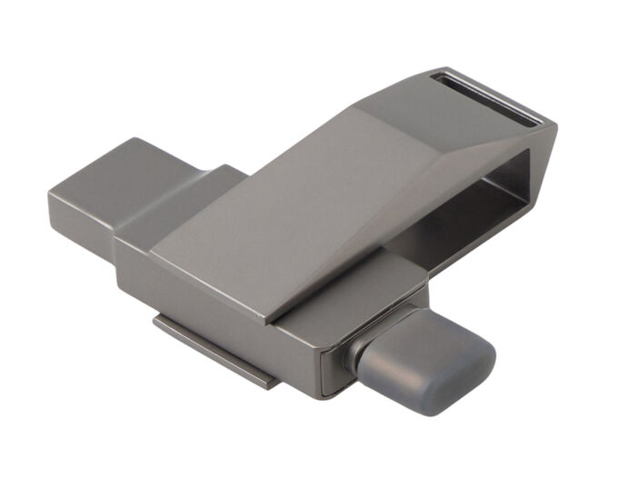 Флешка 64 ГБ USB Type-C и USB 3.0 Тесла, темно-серый