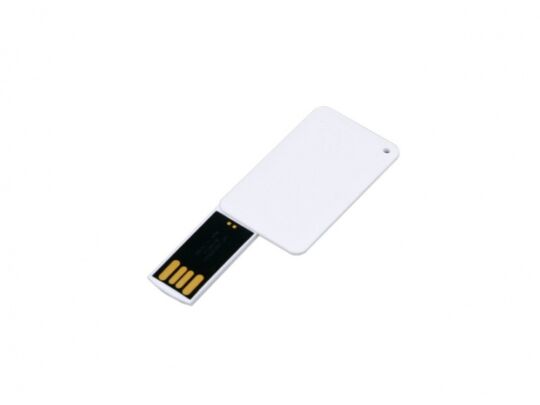 USB 2.0- флешка на 8 Гб в виде пластиковой карточки, белый