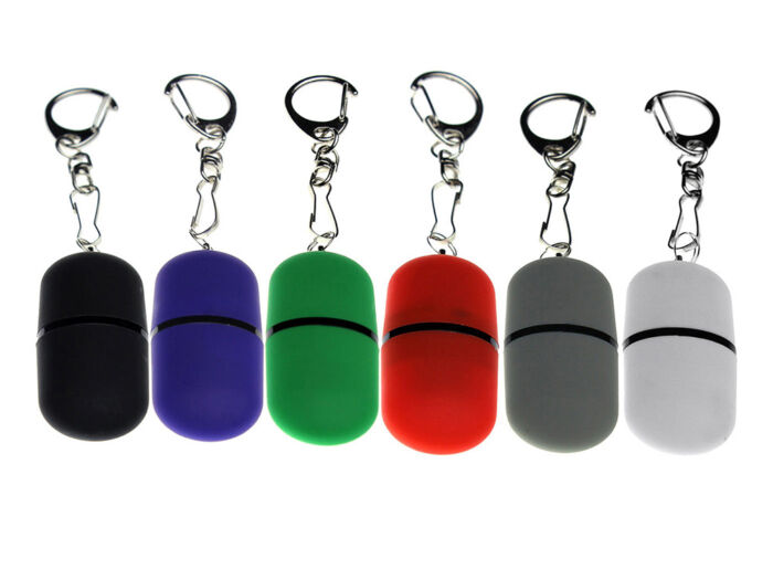 USB 2.0- флешка Goutte Soft-touch на 4 Гб каплевидной формы, синий