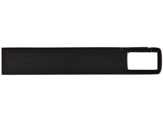 USB 2.0- флешка на 32 Гб c подсветкой логотипа Hook LED, темно-серый, синяя подсветка