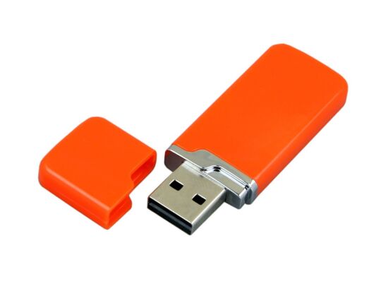 USB 2.0- флешка на 32 Гб с оригинальным колпачком, оранжевый